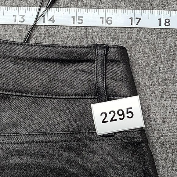 Fashion Nova Pants Womens 1X Flare Faux‎ Leather High Rise Stretch 70s Flared - Picture 11 of 11